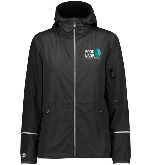 Food Bank of Eastern Michigan Ladies Packable Full Zip Jacket