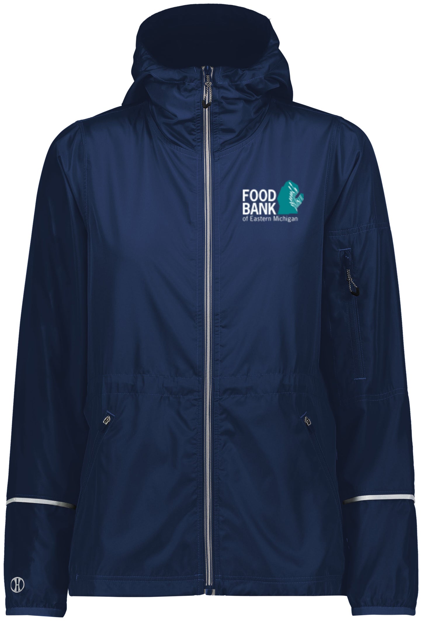 Food Bank of Eastern Michigan Ladies Packable Full Zip Jacket