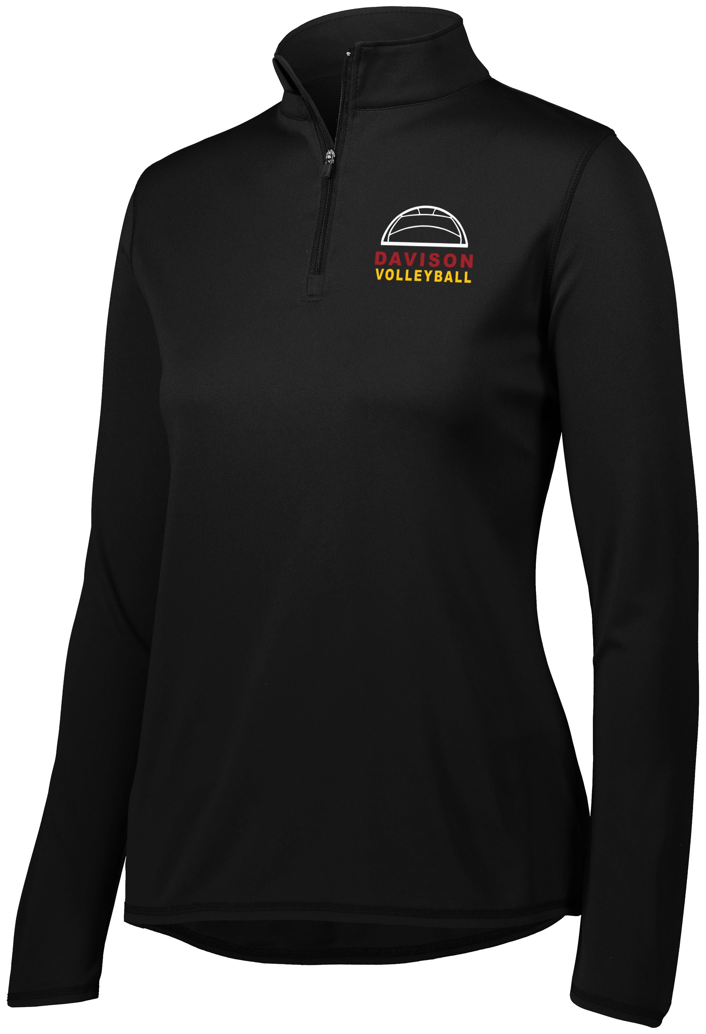 Davison Volleyball Ladies Attain 1/4 Zip Performance Lightweight Pullover