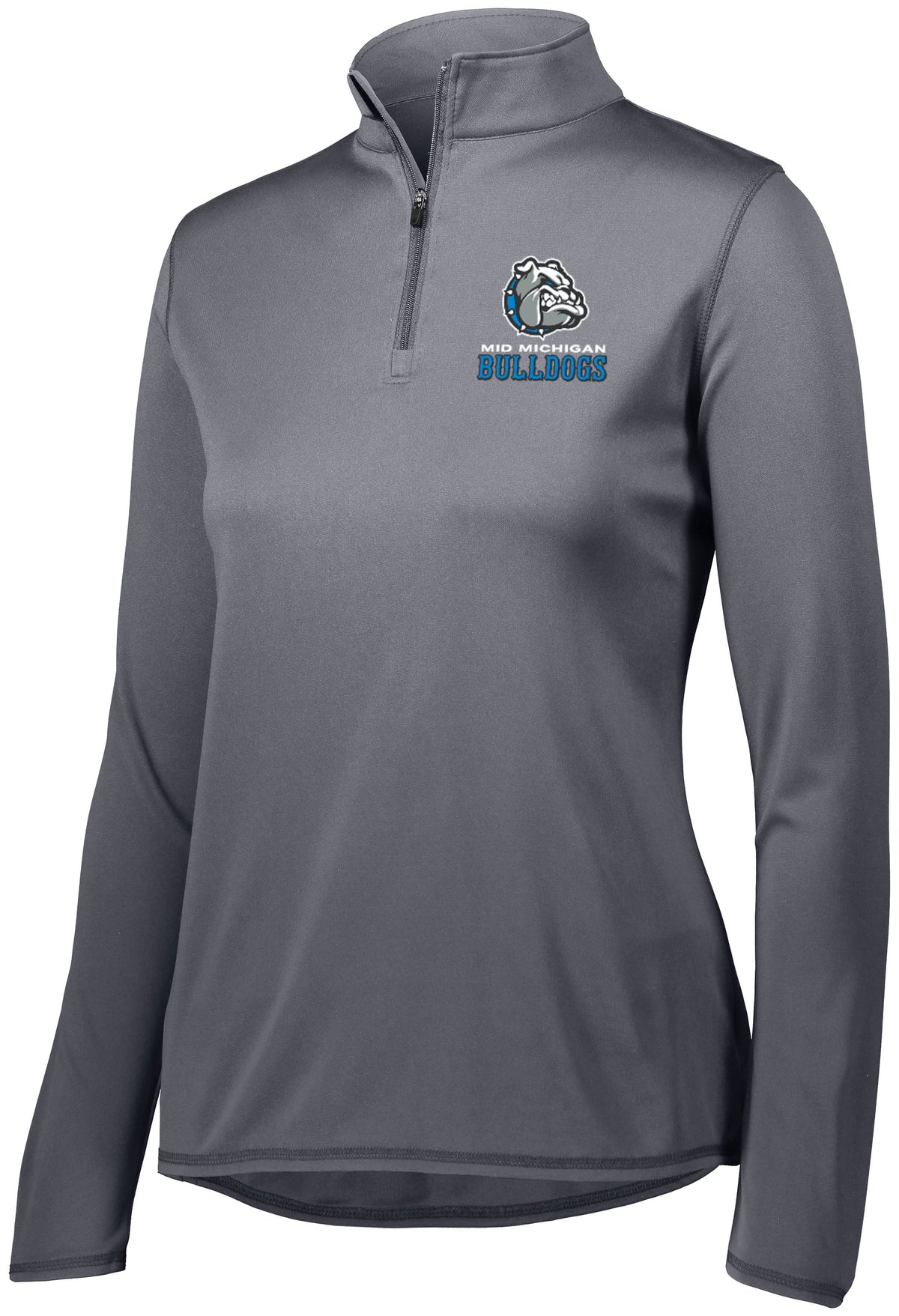 Mid Michigan Bulldogs Ladies Attain 1/4 Zip Performance Lightweight Pullover