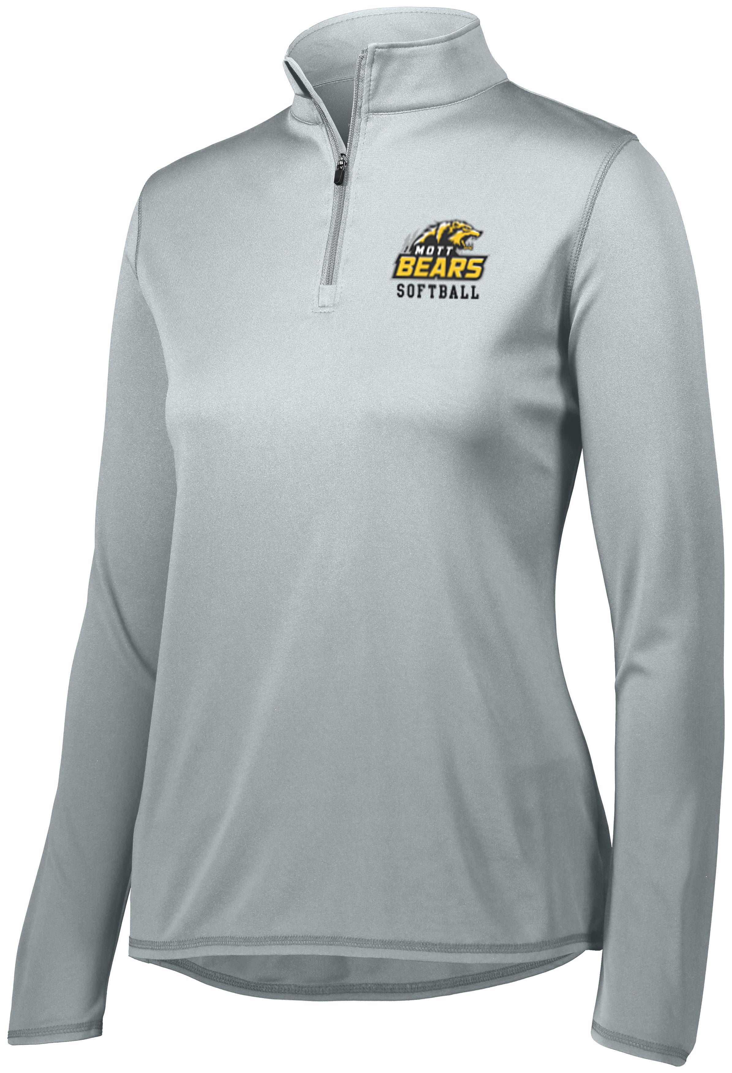 Mott CC Softball Ladies Attain 1/4 Zip Performance Lightweight Pullover