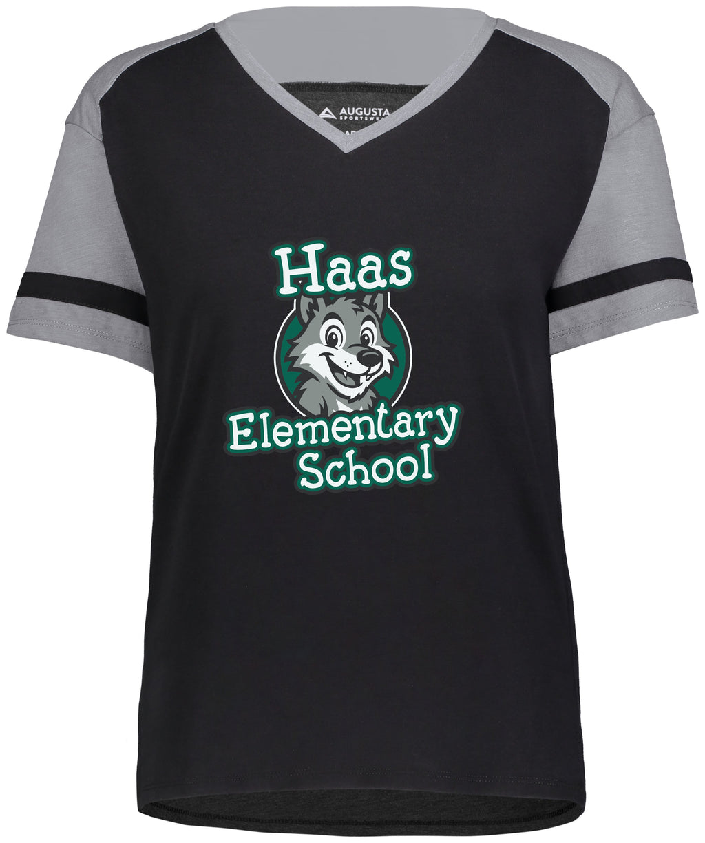 Haas Elementary Ladies Fanatics Tee