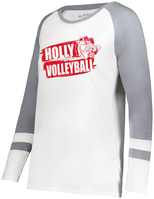 Holly Volleyball Ladies Fanatic Long Sleeve Tee