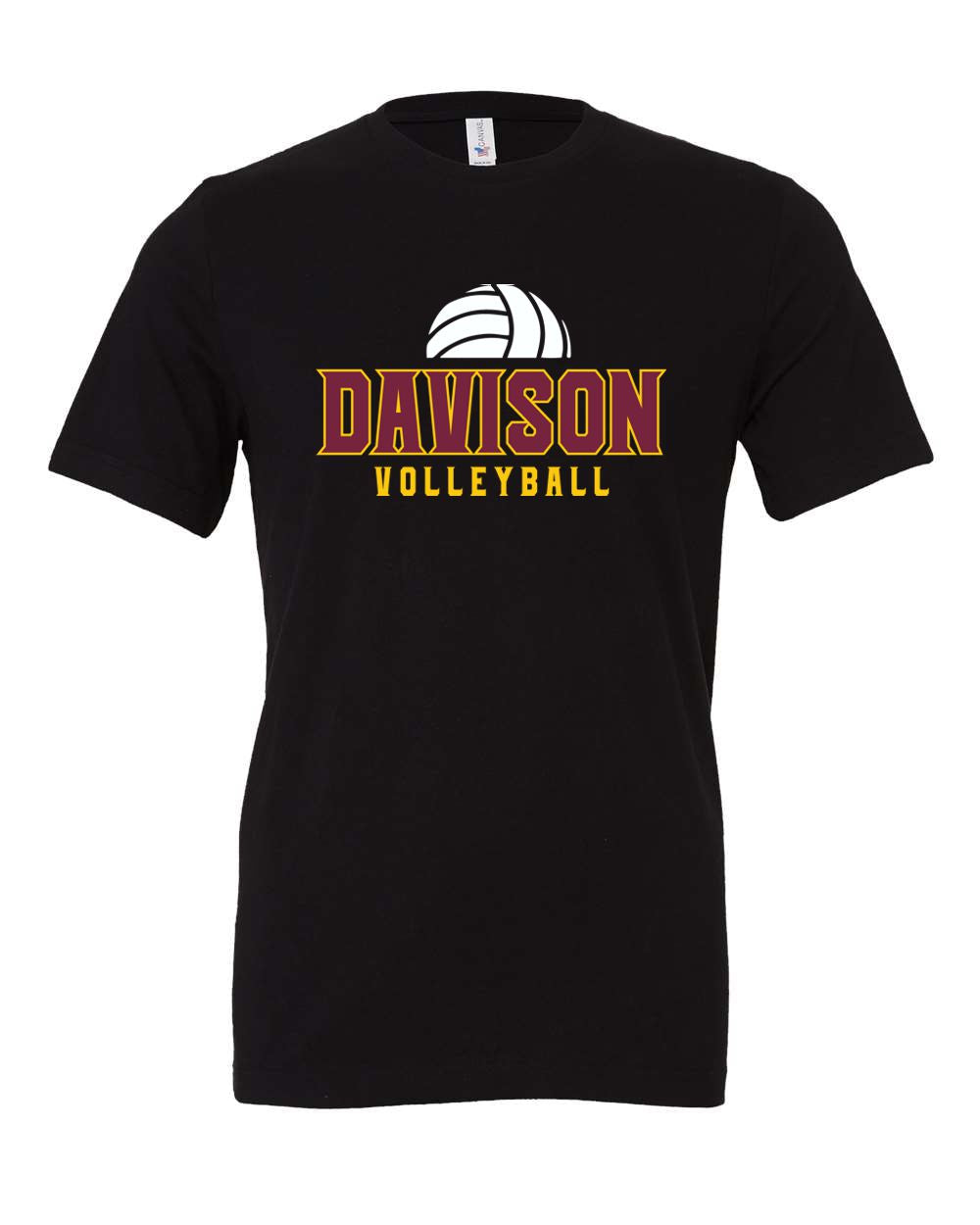 Davison Volleyball Bella Canvas CVC Short Sleeve T-Shirt