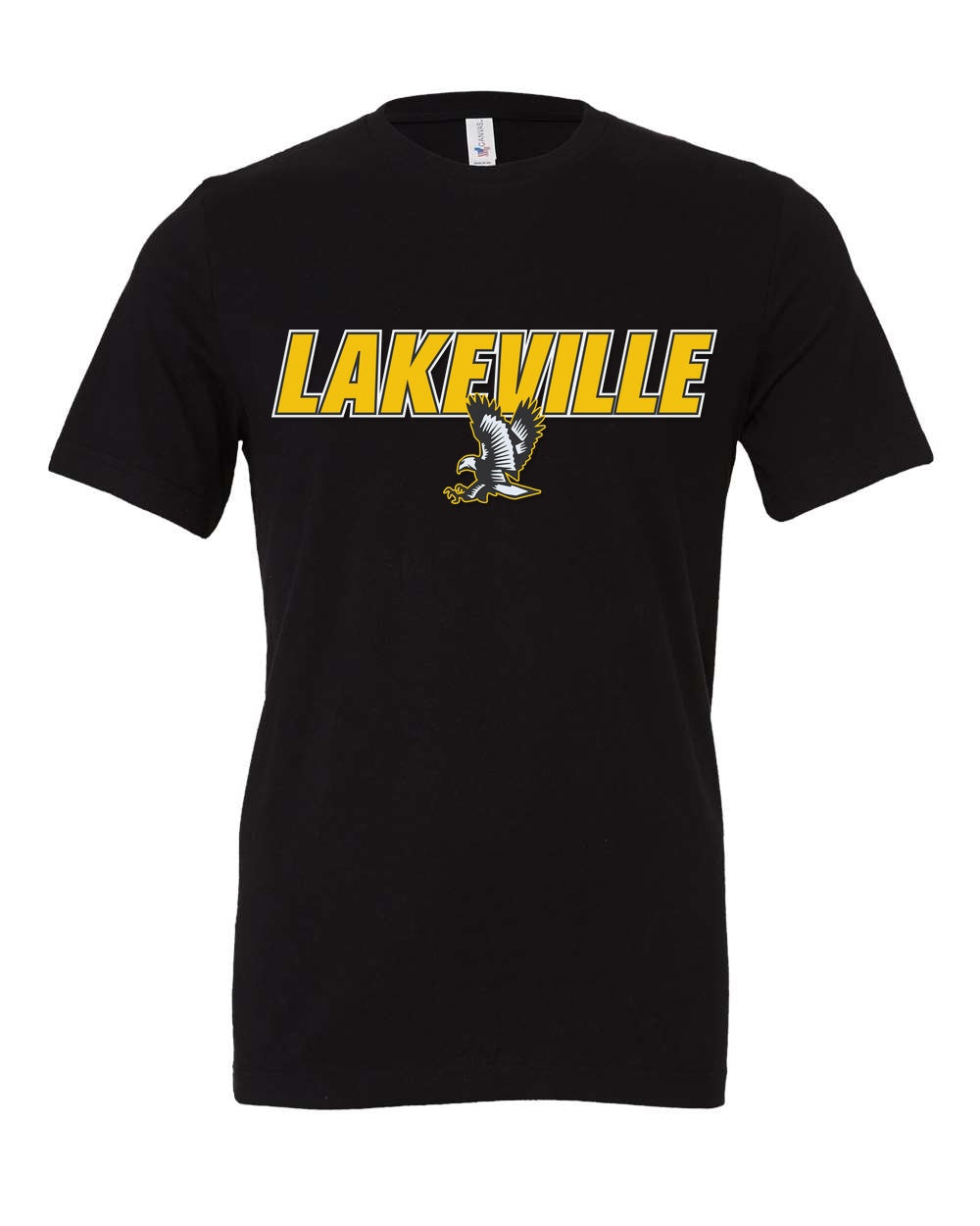 Lakeville Italic Over Logo Bella Canvas CVC Short Sleeve T-Shirt