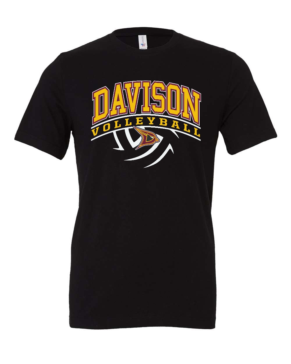 Davison Volleyball Bella Canvas CVC Short Sleeve T-Shirt