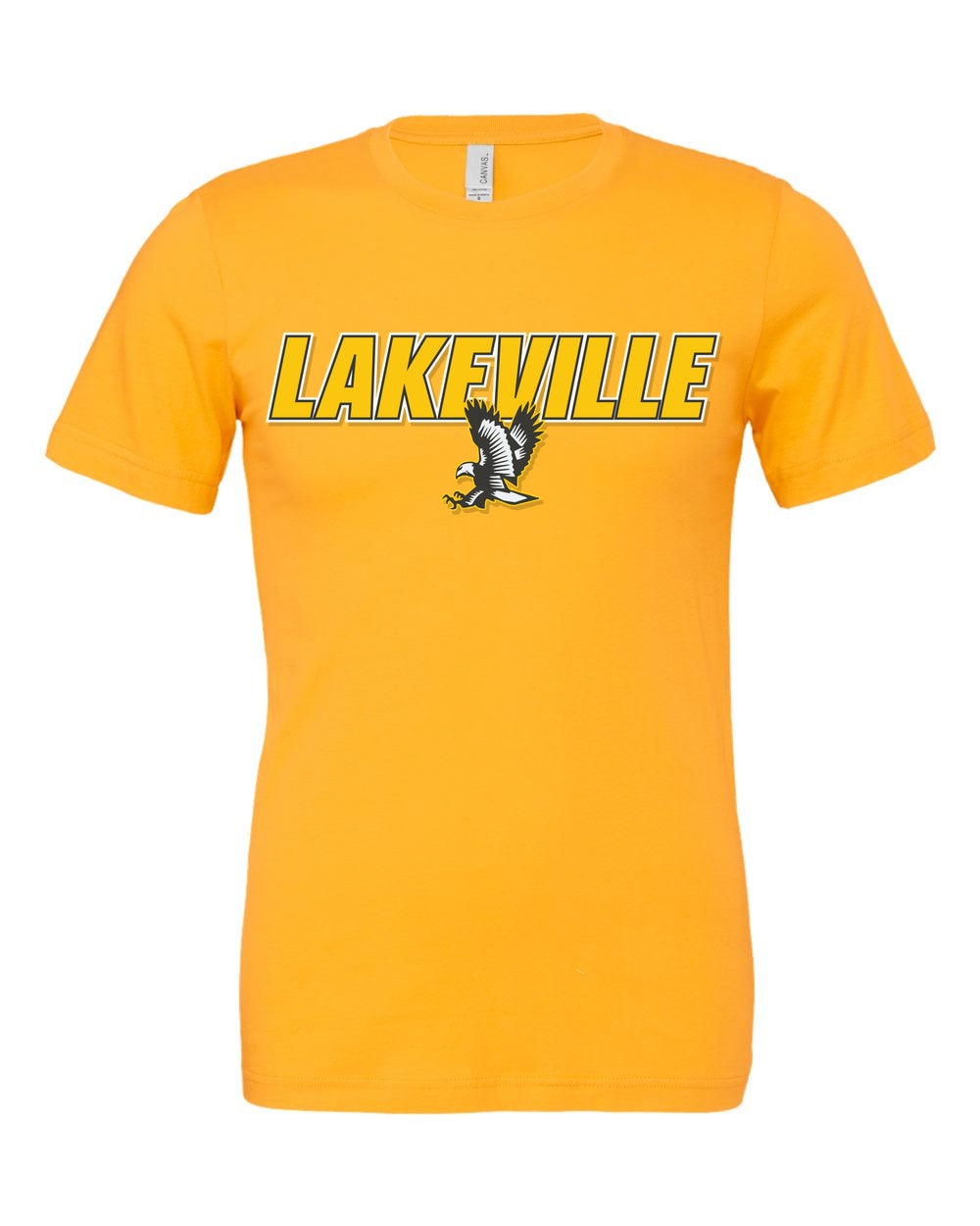 Lakeville Italic Over Logo Bella Canvas CVC Short Sleeve T-Shirt