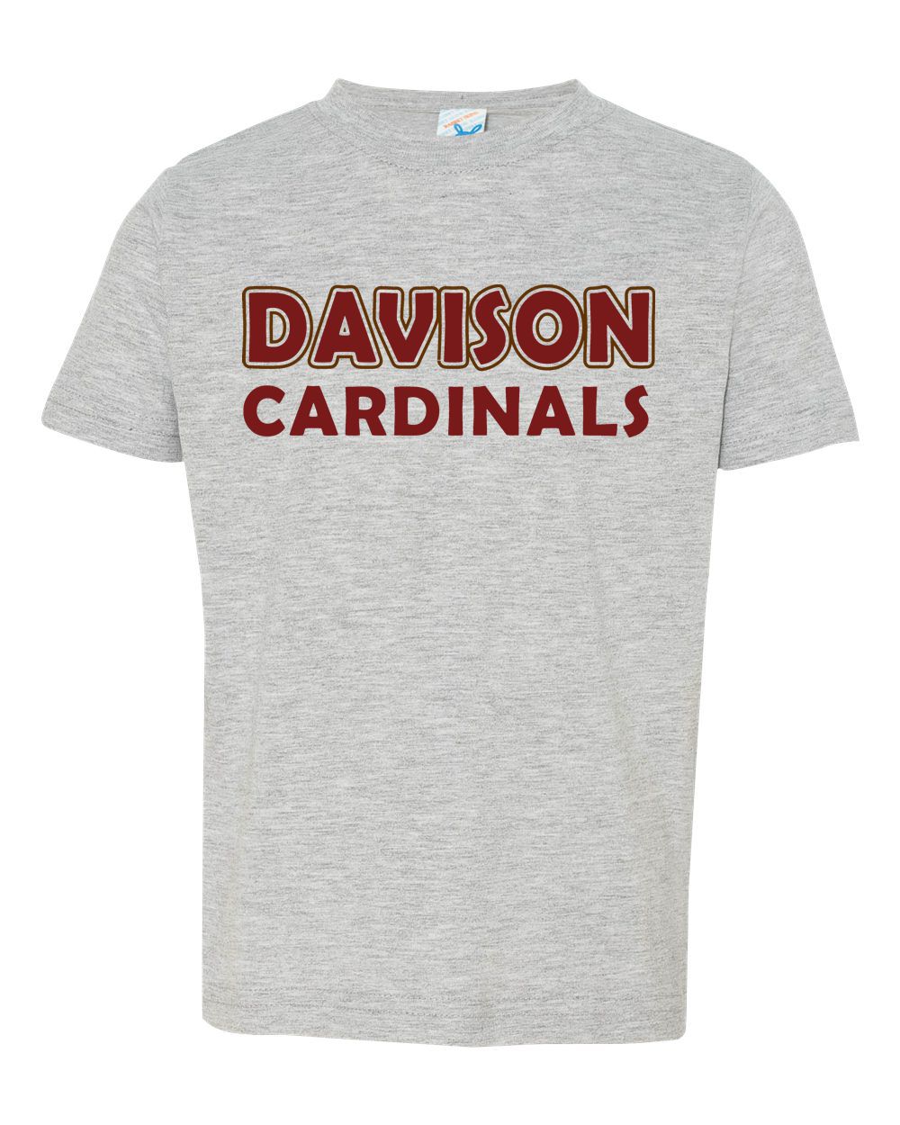 Davison Cardinals Bubble Font Tee