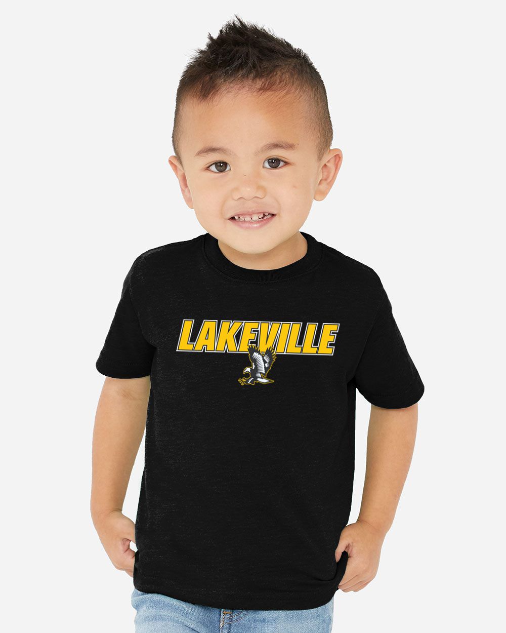 Lakeville Italic Over Logo Falcons Toddler Tee