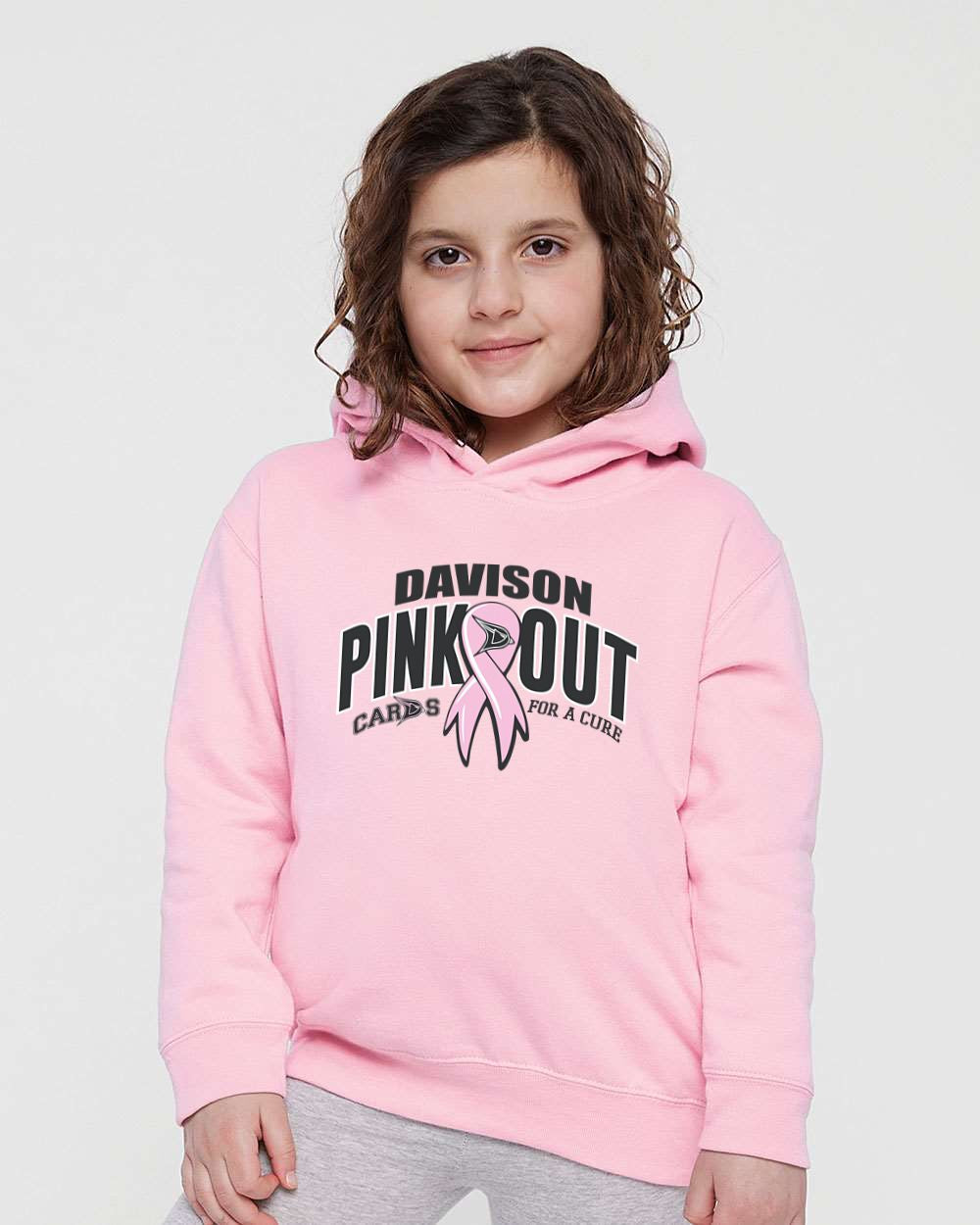 Davison Pink Out 2025 Toddler Hooded Sweatshirt