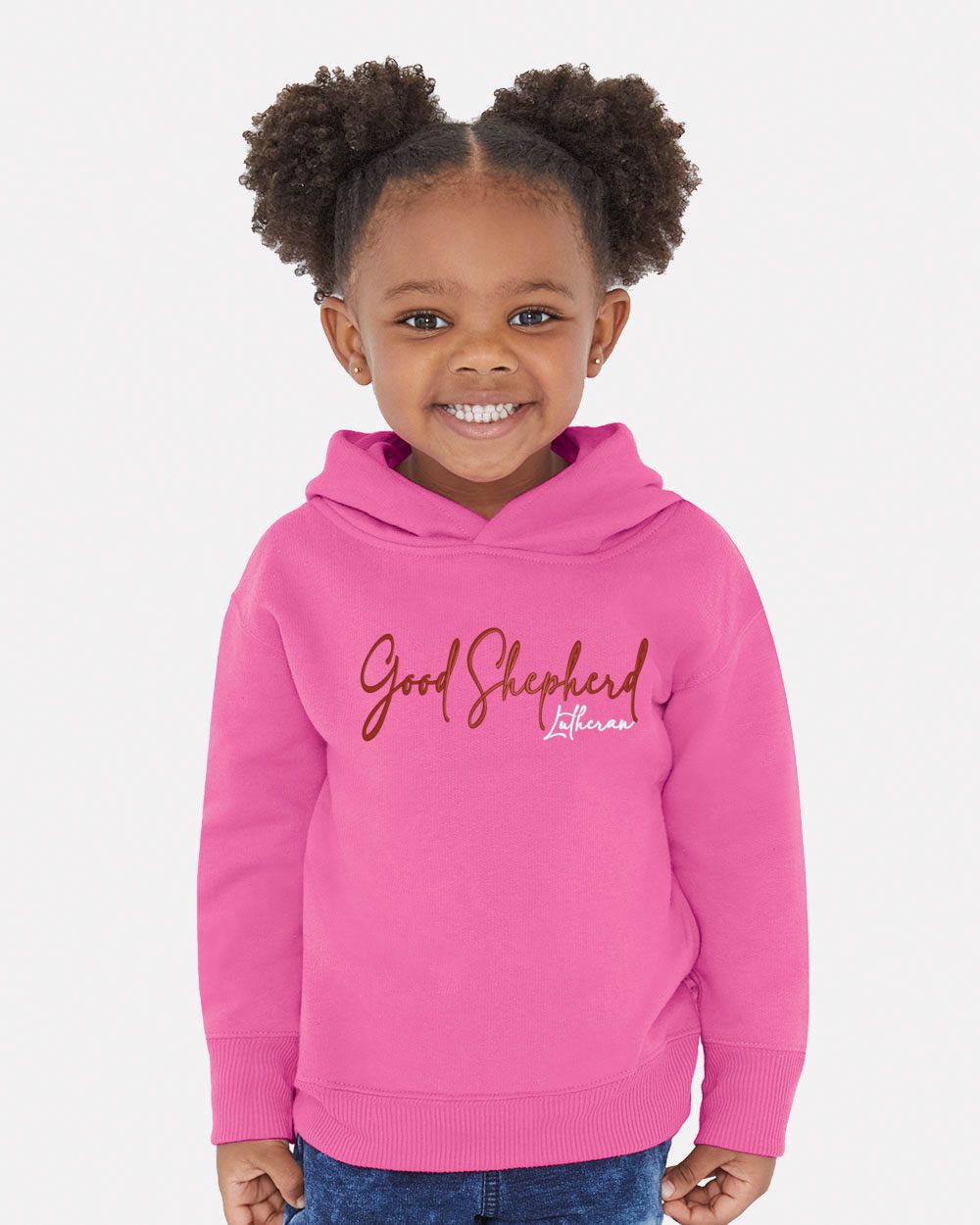 Good Shepherd Lutheran Church & School Script Toddler Hooded Sweatshirt
