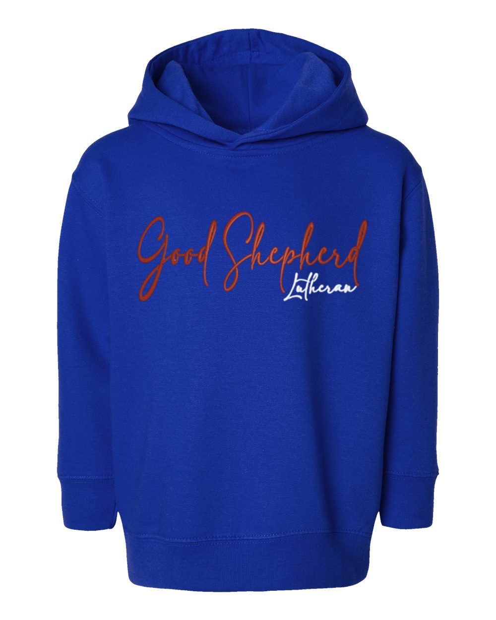 Good Shepherd Lutheran Church & School Script Toddler Hooded Sweatshirt