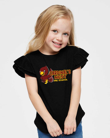 Cardinal's Nest Toddler Flutter Sleeve Tee