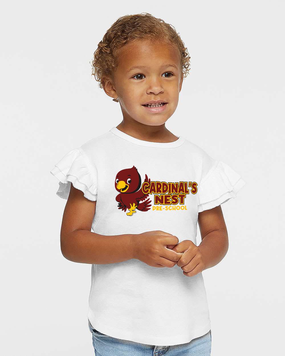 Cardinal's Nest Toddler Flutter Sleeve Tee