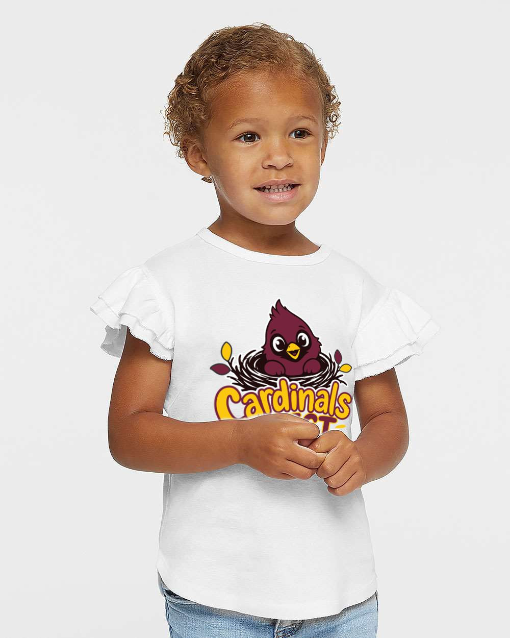 Cardinal's Nest Toddler Flutter Sleeve Tee