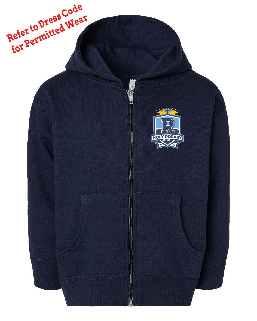 Holy Rosary Youth Full Zip Jacket