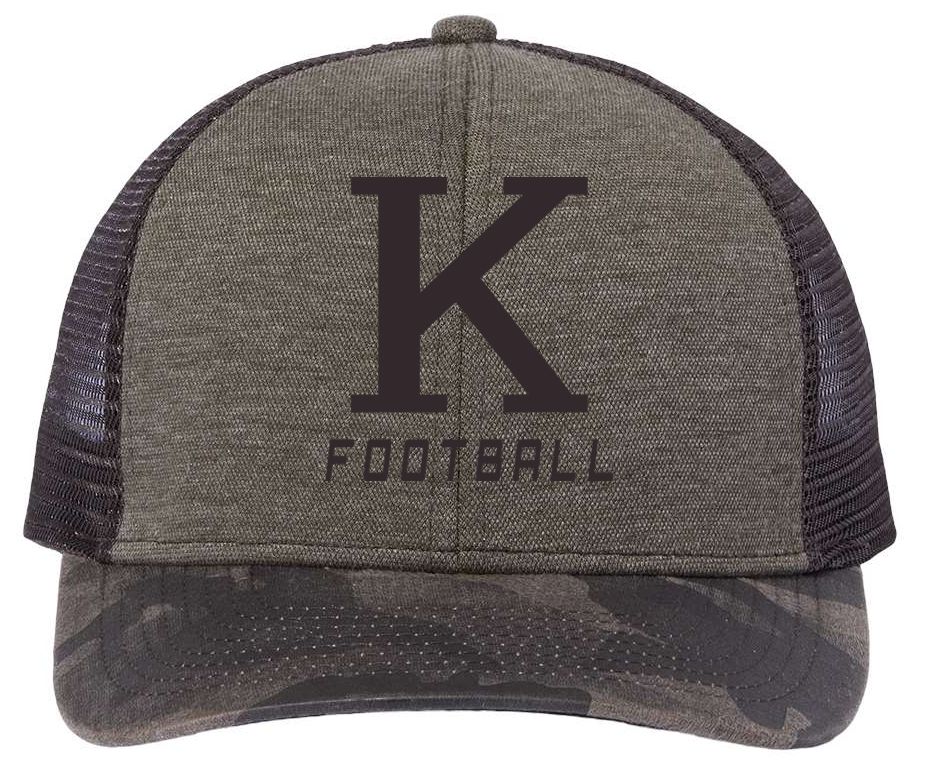 Kearsley Football Camo Trucker Cap