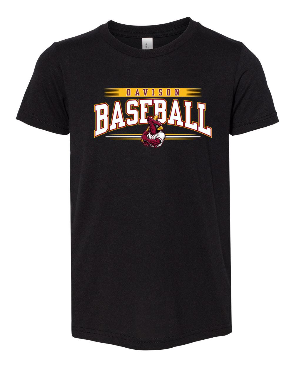 Davison Baseball Club Bella Canvas Unisex Triblend Tee