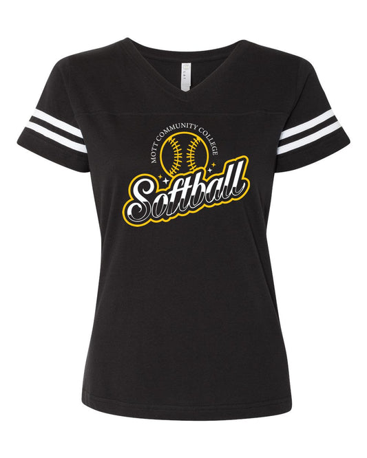 Mott Softball Stripe Jersey Tee