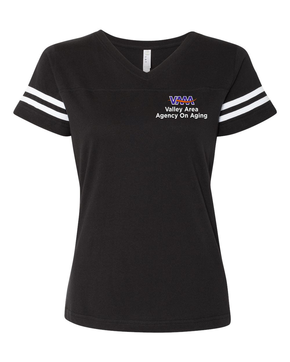 Valley Area Agency On Aging Stripe Jersey Tee