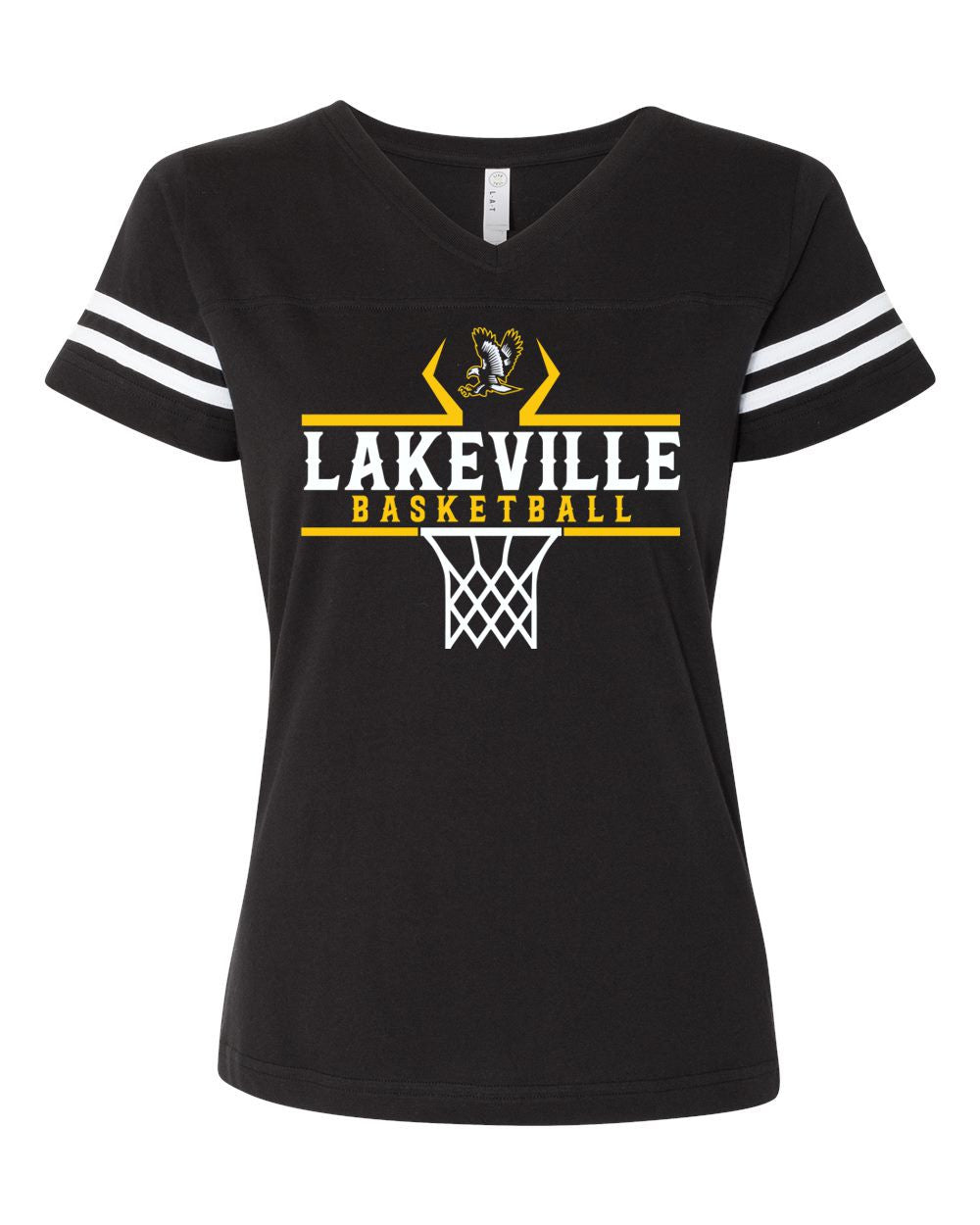 Lakeville Basketball Stripe Jersey Tee