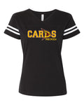Cards Fastpitch Ladies Short Sleeve Stripe Jersey Tee