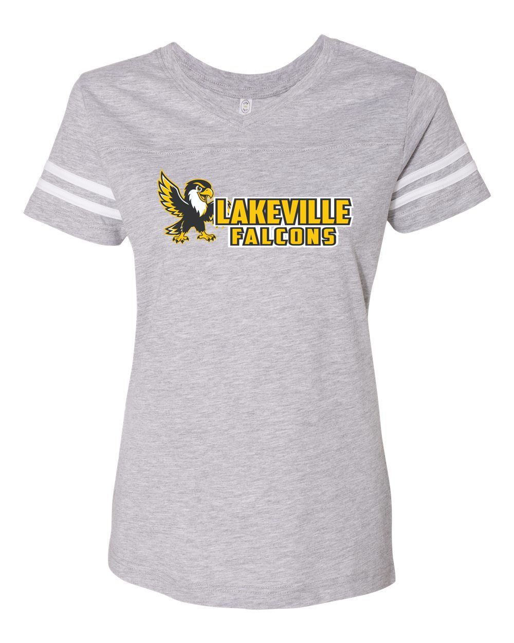 Lakeville Cartoon Falcons Stripe Jersey Tee
