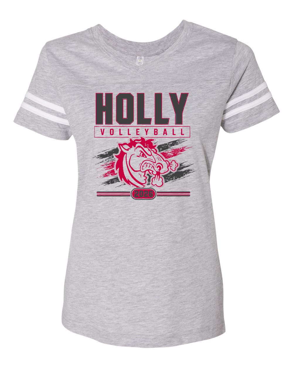 Holly Volleyball Stripe Jersey Tee