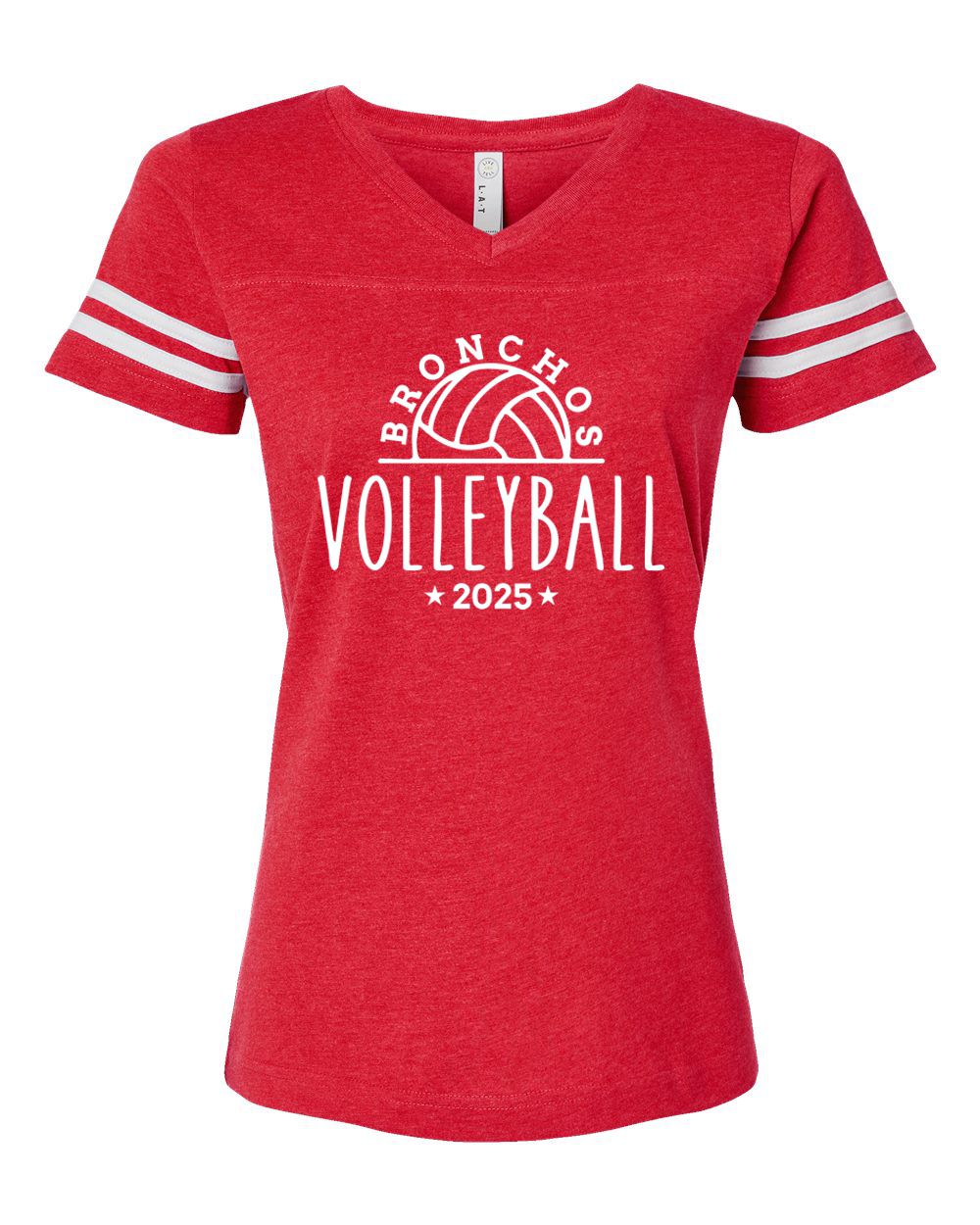 Holly Volleyball Short Sleeve Stripe Jersey Tee