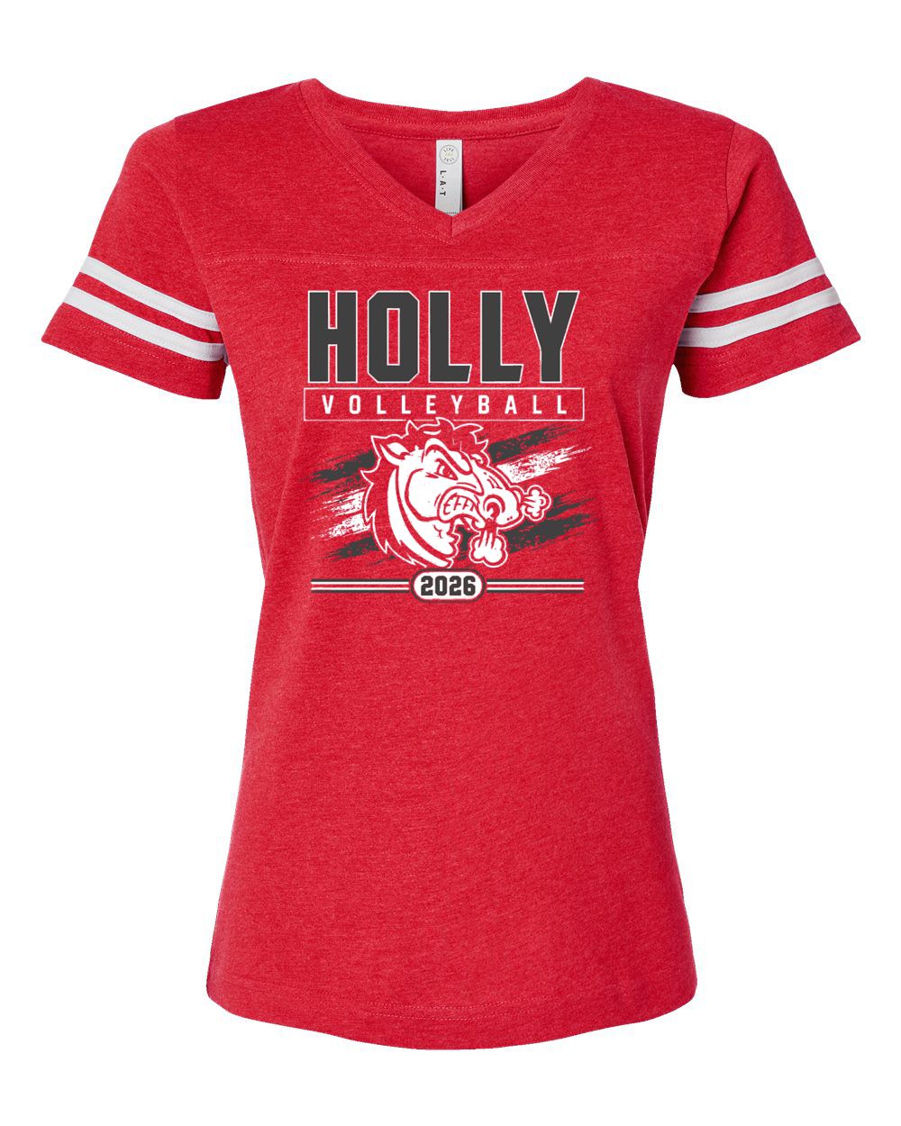 Holly Volleyball Stripe Jersey Tee