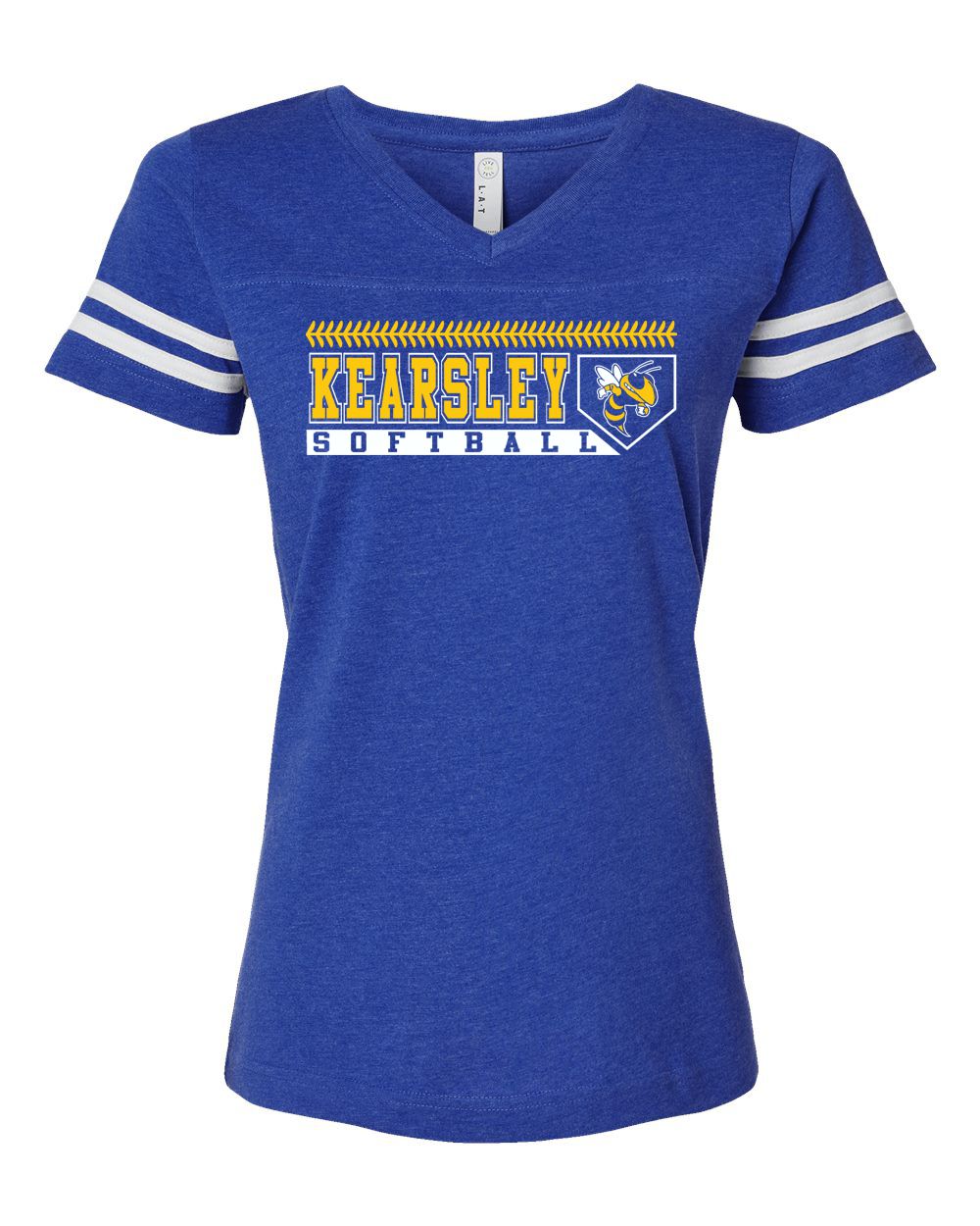 Kearsley Softball Stripe Jersey Tee