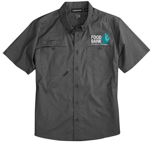 Food Bank of Eastern Michigan Craftsman Woven Short Sleeve Shirt