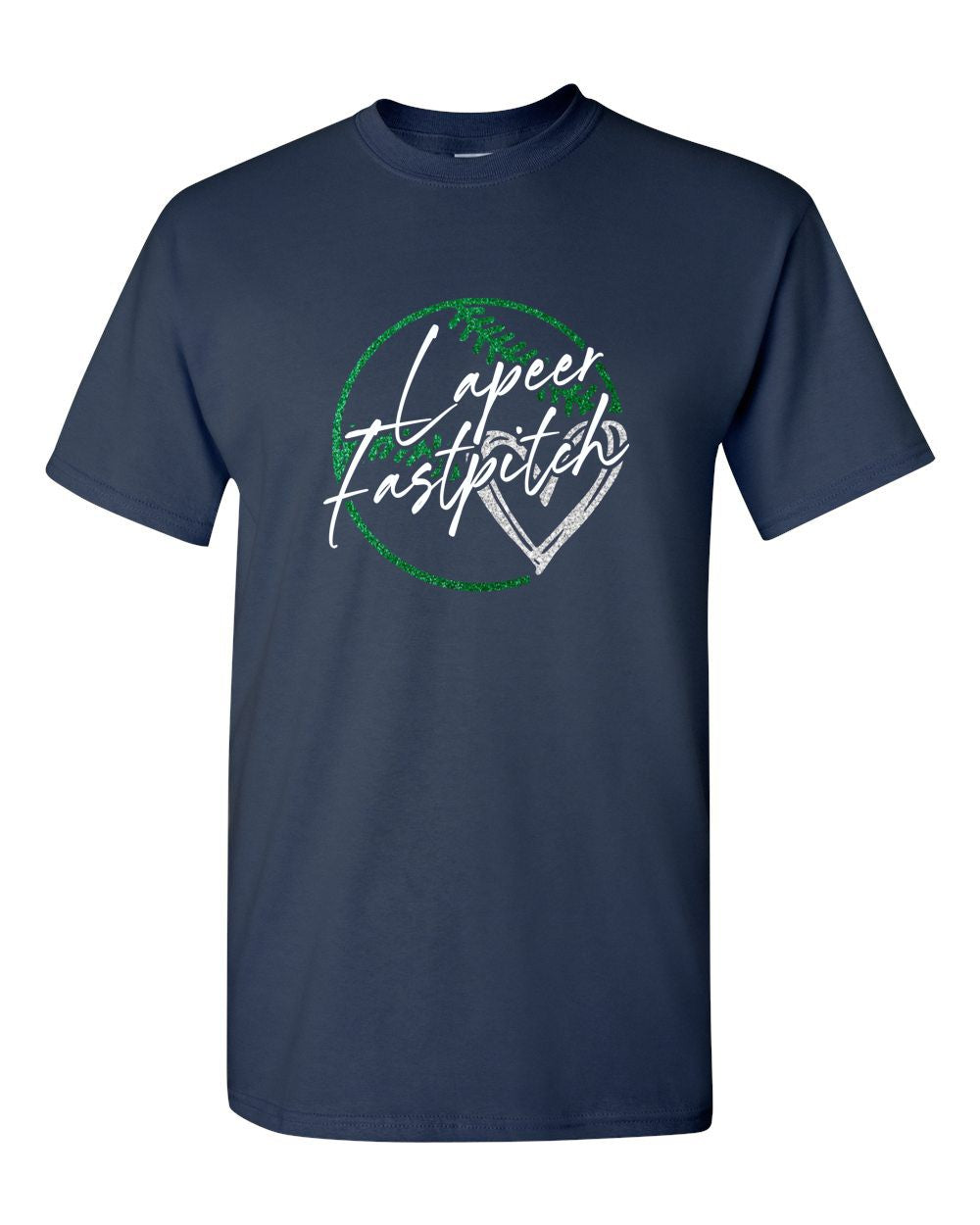Lapeer Fastpitch Glitter Basic Unisex T-shirt