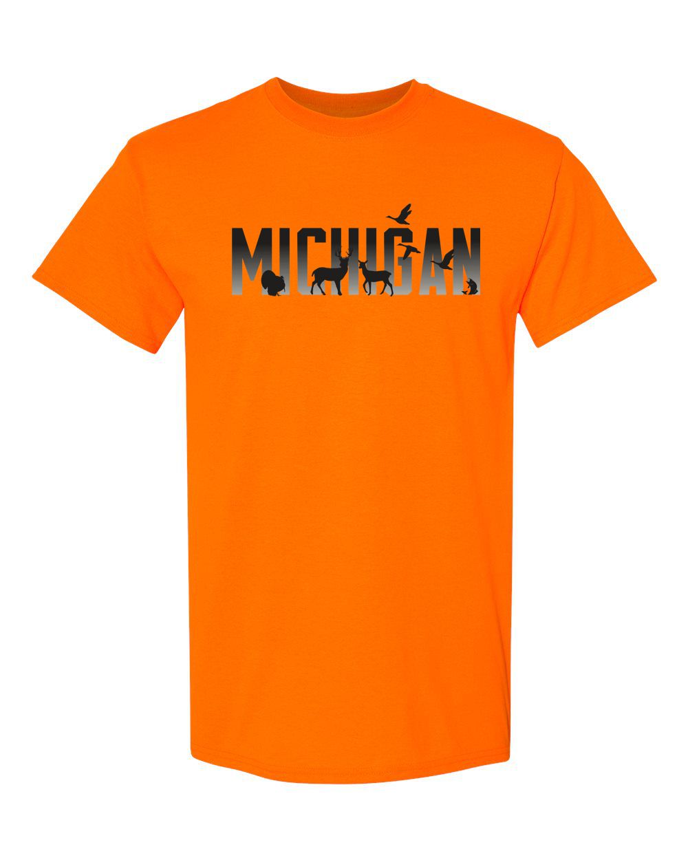Michigan Wildlife Orange T-shirt
