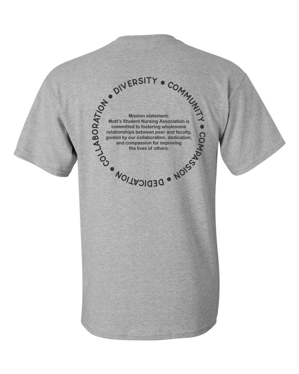 Mott CC Nursing Basic T-shirt - Mission Statement
