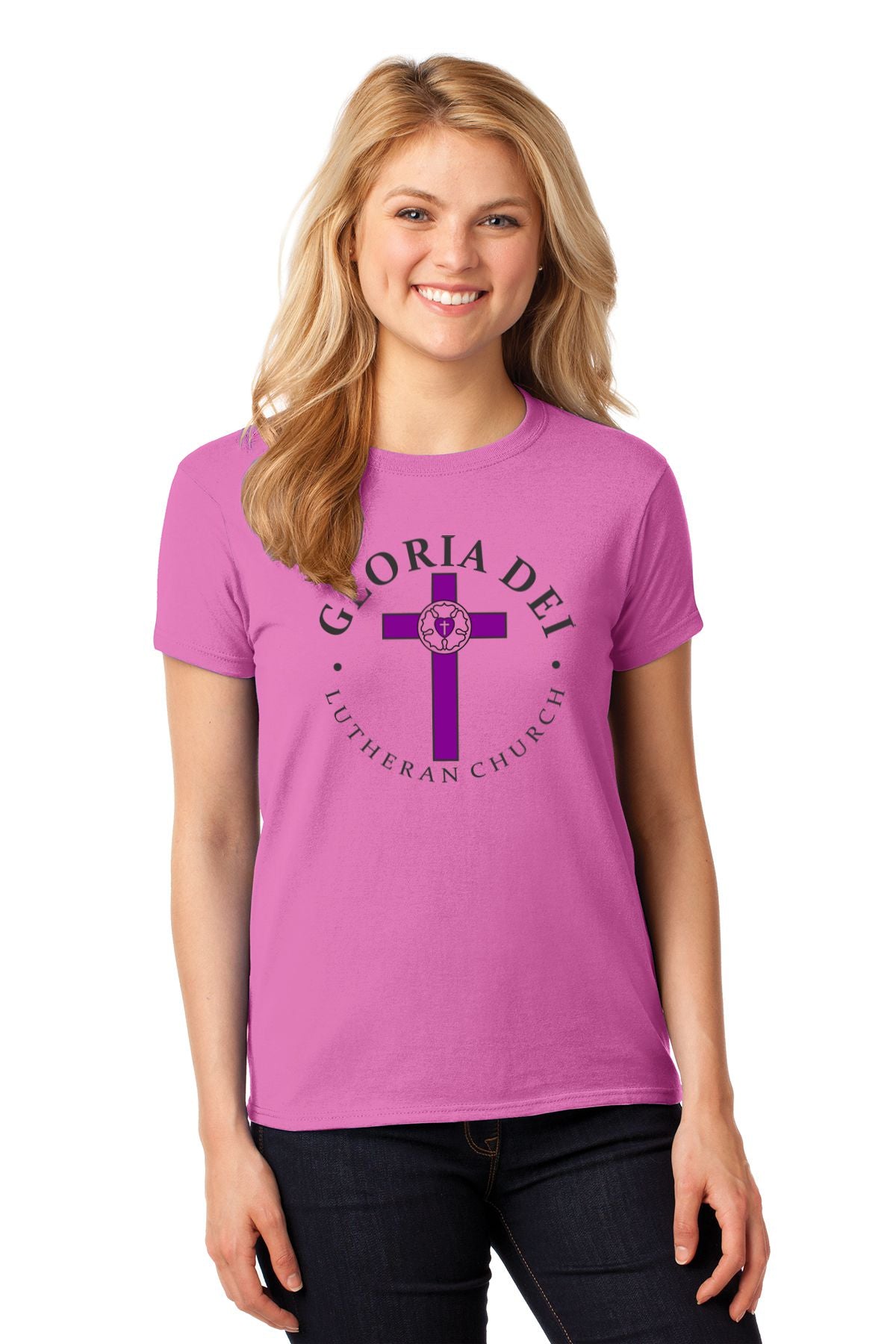 Gloria Dei Lutheran Church Basic Ladies T-shirt