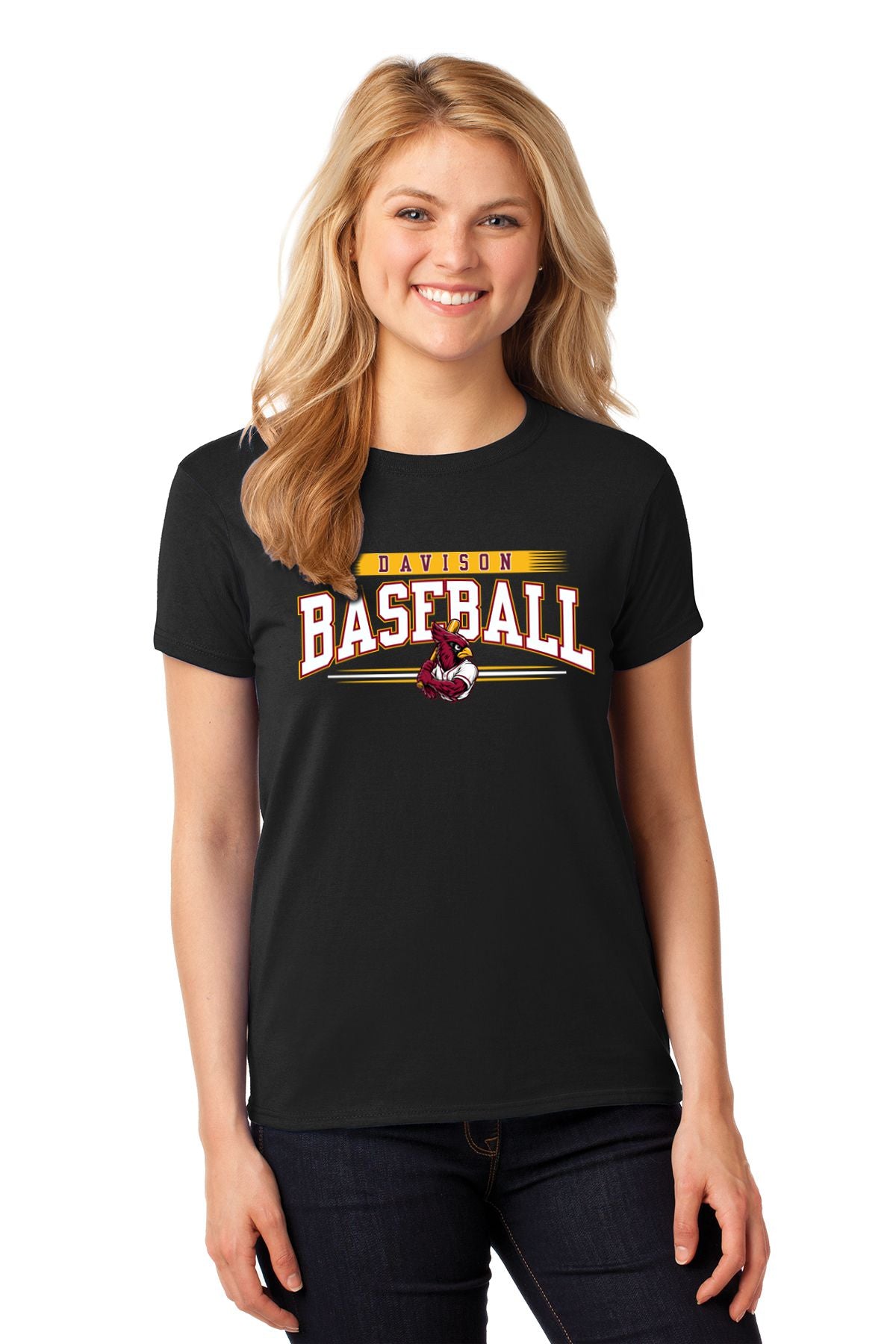 Davison Baseball Club Basic Ladies T-shirt