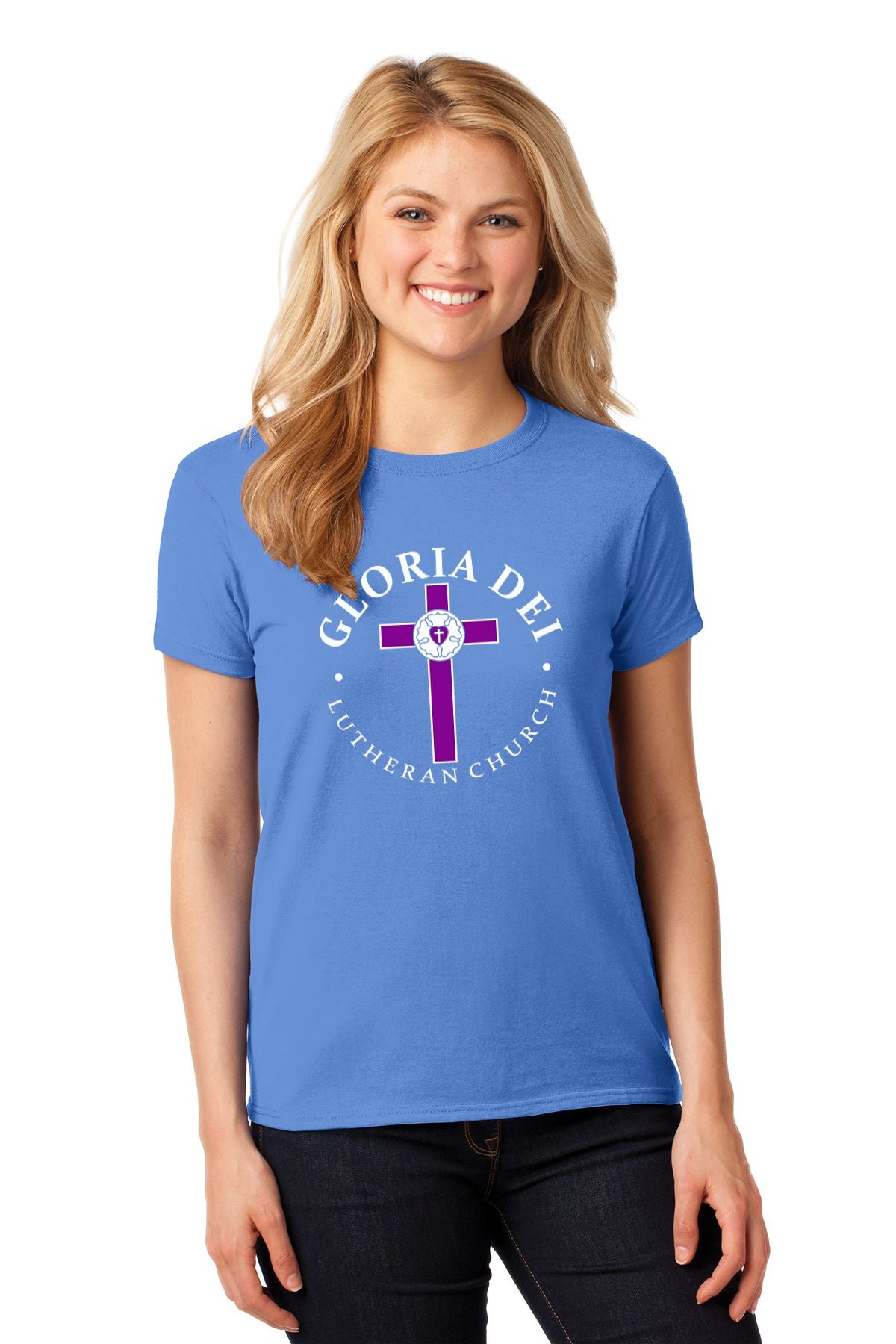 Gloria Dei Lutheran Church Basic Ladies T-shirt