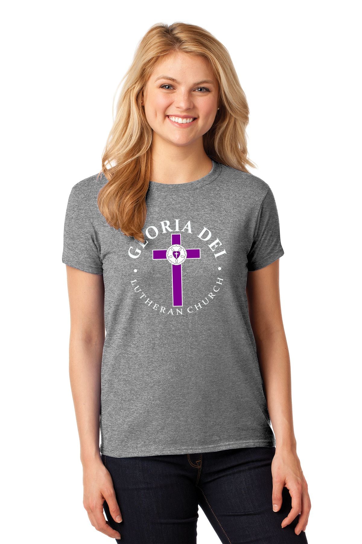 Gloria Dei Lutheran Church Basic Ladies T-shirt