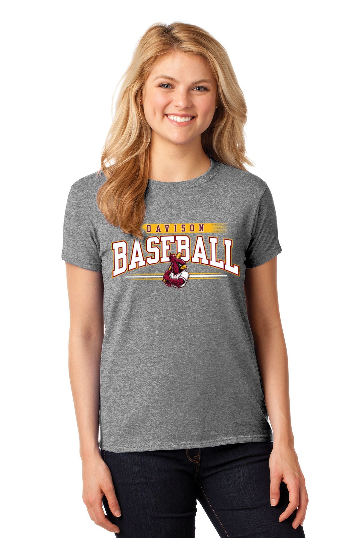 Davison Baseball Club Basic Ladies T-shirt