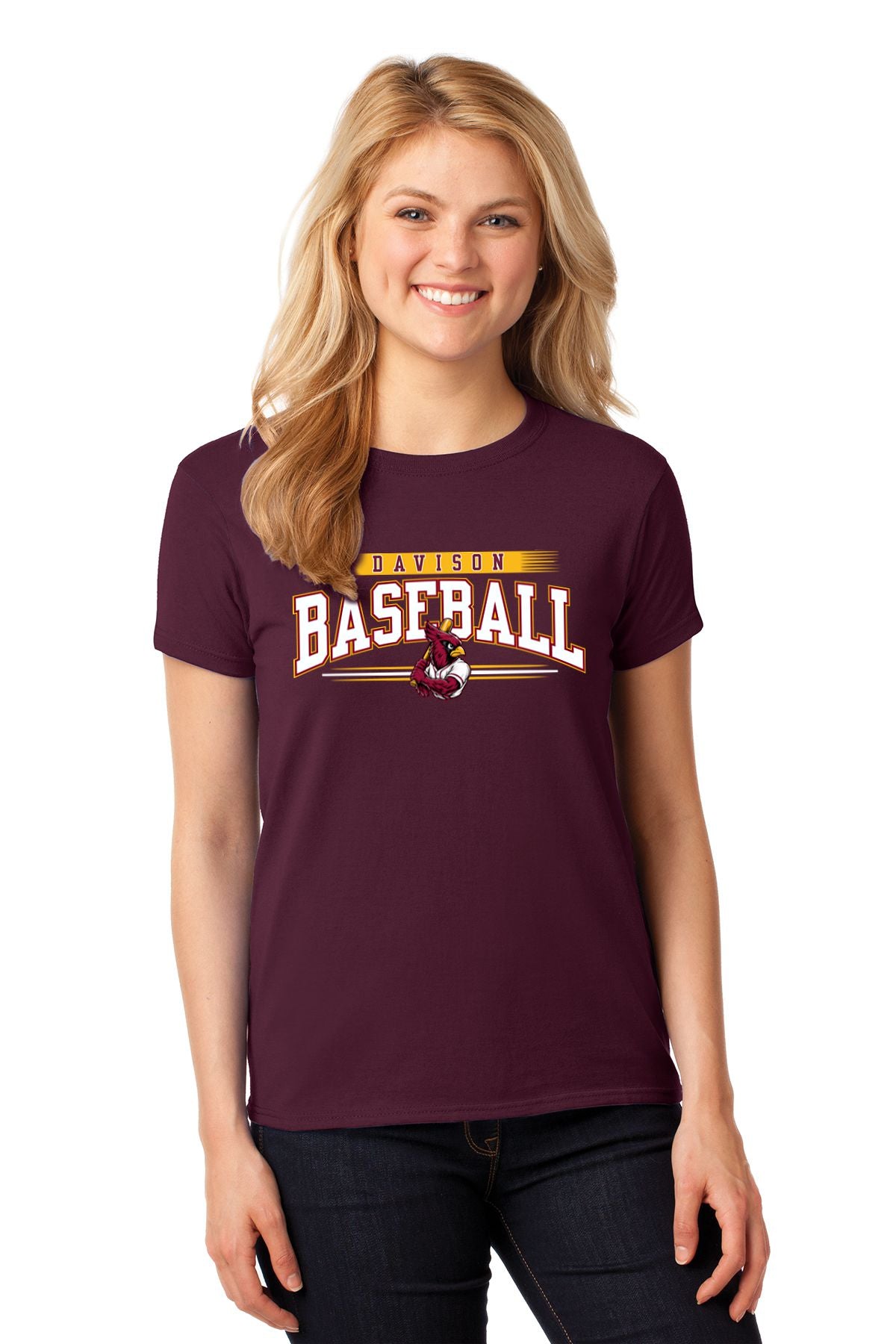 Davison Baseball Club Basic Ladies T-shirt