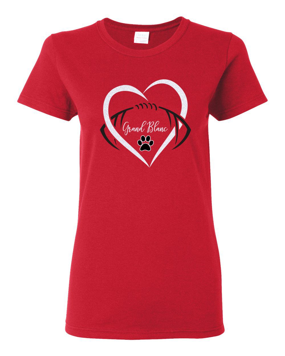 Grand Blanc Football Glitter T-shirt