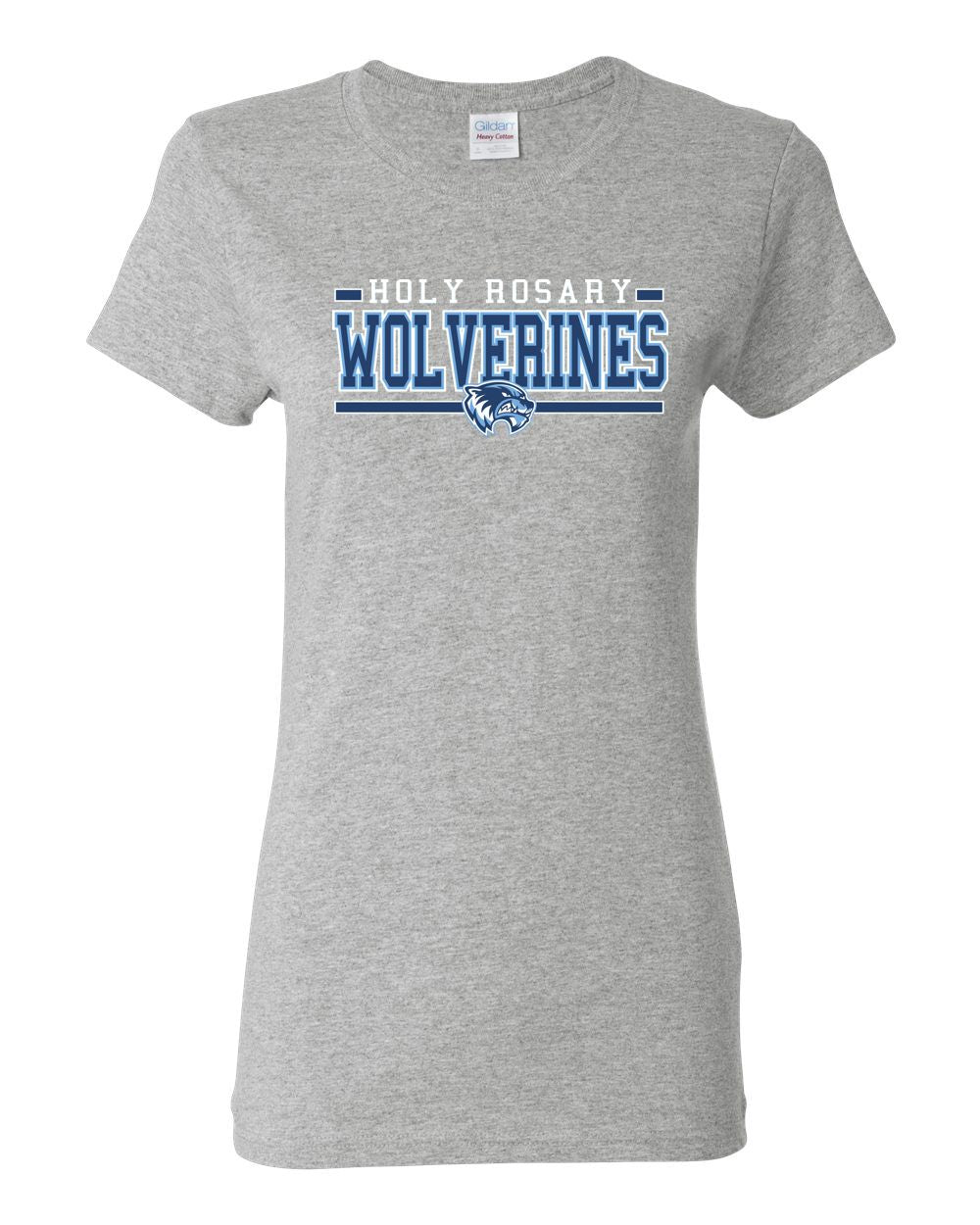 Holy Rosary Basic Grey T-shirt