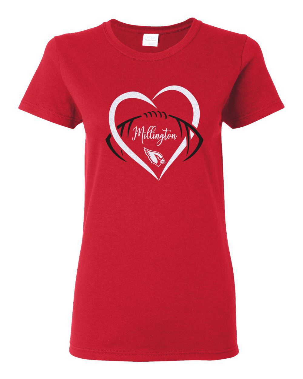 Millington Football Glitter T-shirt