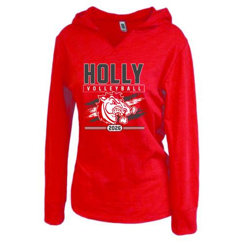 Holly Volleyball Ladies Cloud Hoodie