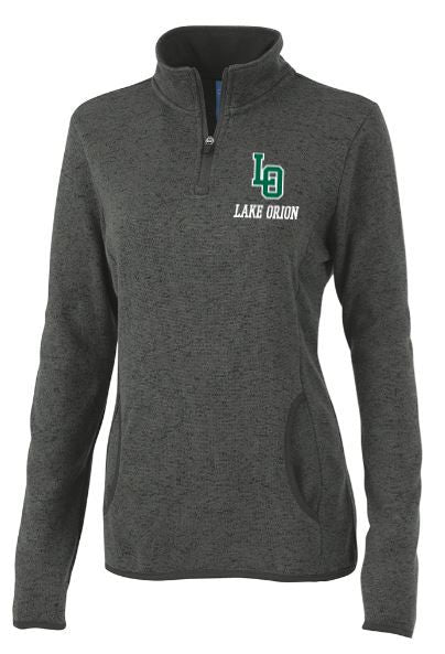 Lake Orion Women's Heathered Sweater Fleece Pullover