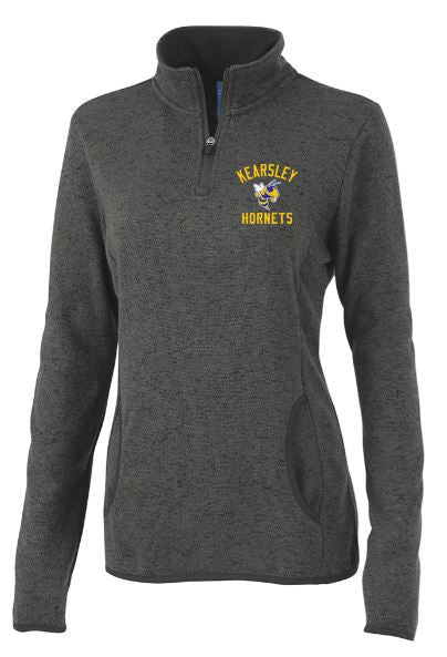 Kearsley Hornets Women's Heathered Sweater Fleece Pullover