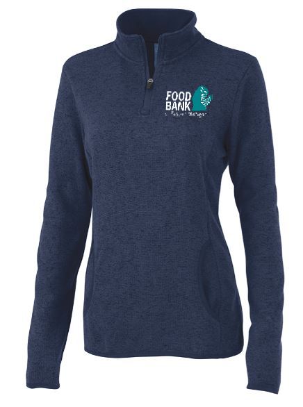 Food Bank of Eastern Michigan Women's Heathered Sweater Fleece Pullover