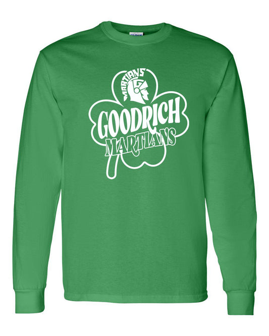 Goodrich Martians St. Patrick's Day Basic Long Sleeve Shirt
