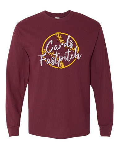 Cards Fastpitch Glitter Long Sleeve